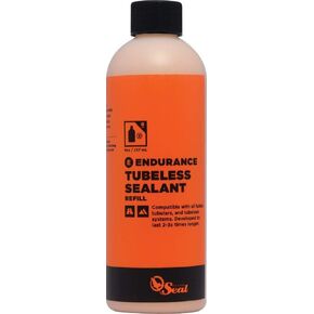 Orange Seal Endurance Formula Bicycle Tire Sealant for Road, Mountain Bike, CX, BMX, and Tri Bikes (8oz)