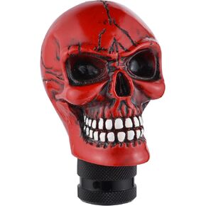 Skull Shifter Knob Devil Gear Stick Lever Shift Grip Handle fit Most Manual Automatic Trucks SUV Cars, Blue