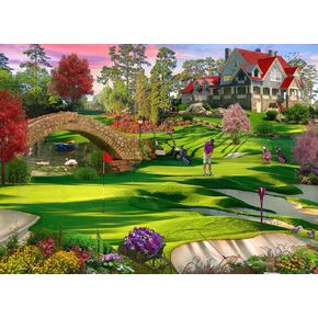 Vermont Christmas Company Golfer's Paradise Jigsaw Puzzle 1000 Piece