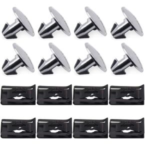 Lower Engine Cover Pin Screw, Radiator Engine Access Cover Pin Clips, Engine Splash Shield Hardware Screw & Access Clip for Honda CRV Civic Accord Acura ILX, RLX & TLX 90674-TY2-A01