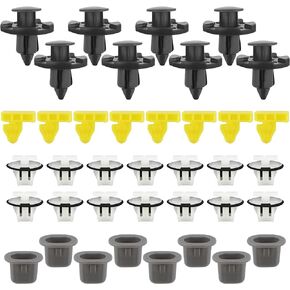 38PCS Car Retainer Clips,Fender Clips Bumper Retainer Clips Replacement OEM#76882-JG10A,01553-09321,Car Accessories Compatible with Nissan Armada Juke,Infiniti QX56 QX80