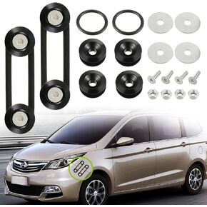 Bumper Quick Release kit Front Rear Bumper Fastener Compatible for Universal Car Bumpers Steel Screws Kit for Car Bumper install (Black)