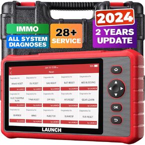 LAUNCH Obd2 Scanner CRP909X، 28+ خدمات إعادة تعيين الماسح الضوئي لتشخيص السيارة، 2024 جديد مع تحديث مجاني لمدة عامين، أداة مسح النظام بالكامل على مستوى OE، نزيف ABS، ترميز الحاقن، TPMS/إعادة ضبط الزيت، VIN التلقائي