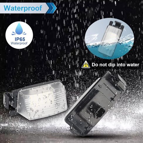 مجموعة مصابيح لوحة ترخيص LED متوافقة مع Nissan 350Z 370Z GT-R Cube Leaf Versa G25 G35 G37 Q40 Q60 6000K أبيض، عبوة من قطعتين in Kuwait