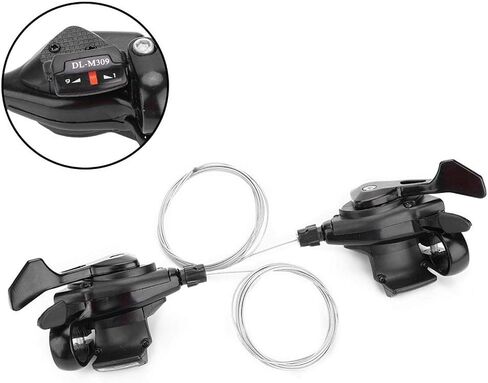 Yosoo 1 Pair Triple 3x7/8/9 Bike Speed Shifter Lever, Aluminum Alloy MTB Mountain Bicycle Derailleur Transmission in Saudi Arabia