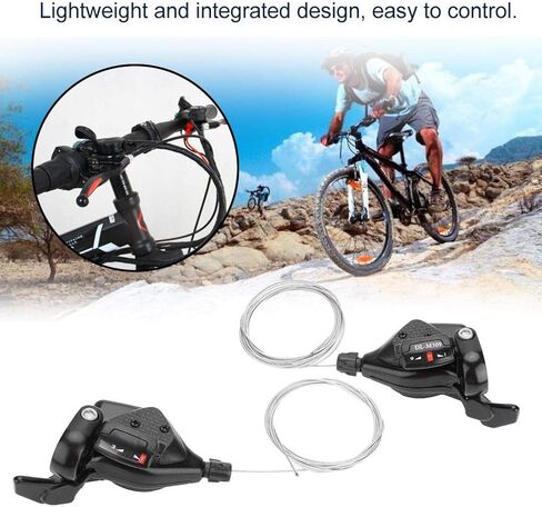 Yosoo 1 Pair Triple 3x7/8/9 Bike Speed Shifter Lever, Aluminum Alloy MTB Mountain Bicycle Derailleur Transmission in Saudi Arabia