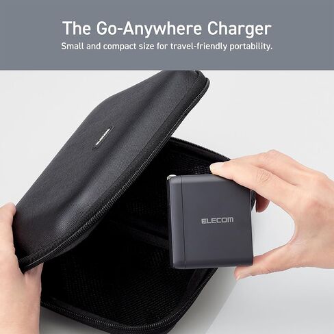 ELECOM 150W USB C Wall Charger Block, 4 Multi Port GaN II Smart PD, Ultra-Fast Charging, Compact Power Adapter for Multiple Devices, Laptops, Tablets, iPhone, iPad, Watch, Speakers, Airpods - Black in Saudi Arabia