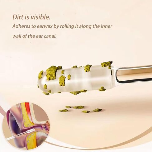 Sticky Ear Wax Removal Tool - Safely and Comfortably removes Earwax, it is Washable Sticky Ear Pick Used for Ears to Stop itching and Remove Earwax buildup, 24pcs in Kuwait