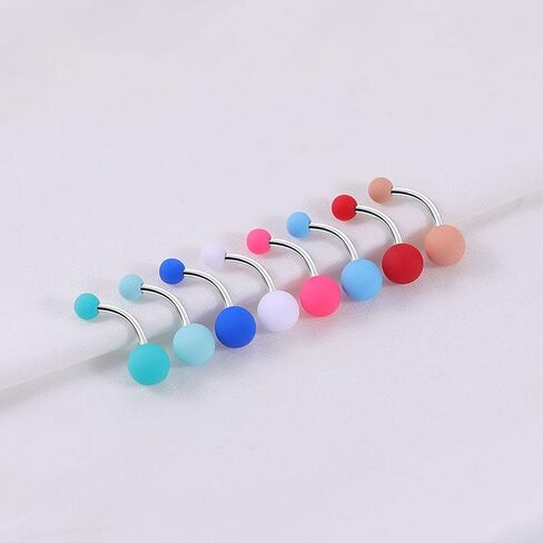 Belly Button Rings Surgical Stainless Steel for Women Pearl Belly Button Piercing Jewelry Barbell Stud Body Piercing (style 1) in Saudi Arabia