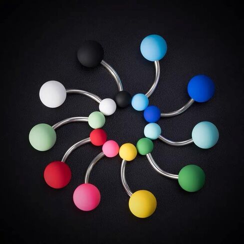 Belly Button Rings Surgical Stainless Steel for Women Pearl Belly Button Piercing Jewelry Barbell Stud Body Piercing (style 1) in Saudi Arabia