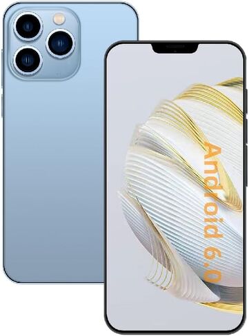 6.11in Screen，E88，Android Smartphone ，Dual SIM Card，1G RAM 16G ROM，Only Supports Dual SIM Card Frequency Band of 3GWCDMA ：850/1700/2100MHZ，Unlocked Cell Phone（3Blue） in Saudi Arabia