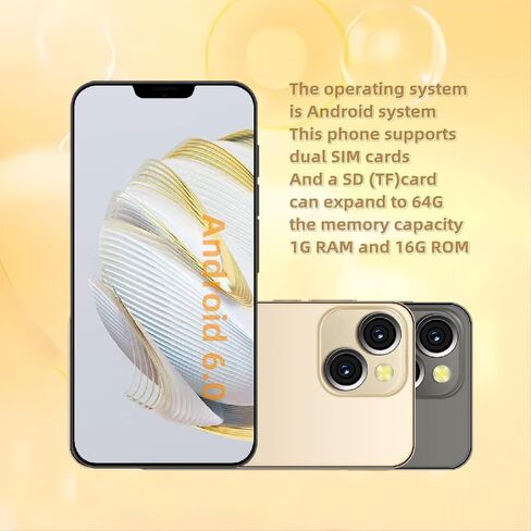شاشة 6.11 بوصة، E88، هاتف ذكي يعمل بنظام Android، بطاقة SIM مزدوجة، ذاكرة وصول عشوائي 1 جيجا، ذاكرة وصول عشوائي 16 جيجا، يدعم فقط نطاق تردد بطاقة SIM المزدوجة من 3GWCDMA: 850/1700/2100 ميجا هرتز، هاتف خلوي غير مقفل (3 أزرق) in Saudi Arabia
