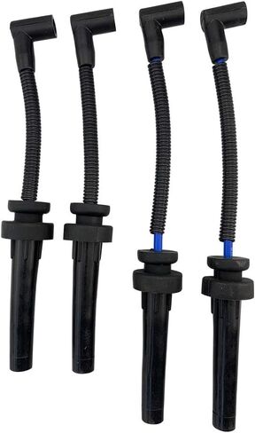 أسلاك توصيل الإشعال للسباقات عالية الأداء من Cable Master لـ Cirrus Sebring (Grand) Voyager Avenger (Grand) Caravan Neon Stratus Eclipse Breeze 2.0 2.4 L4 in Kuwait