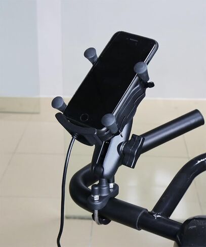 حامل قاعدة Strg للمقود U-Bolt مع كرة 1 بوصة للقضبان بقطر 0.5 بوصة إلى 1.25 بوصة، قاعدة تثبيت U-Bolt متوافقة مع حوامل ذاكرة الوصول العشوائي B مقاس 1 بوصة ذراع مقبس مزدوج وحامل هاتف للدراجات النارية in Kuwait