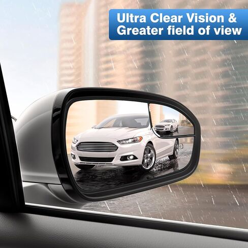 Fusion Passenger Right Side Mirror Glass Replacement for Ford Fusion 2013-2020 Pass Power Heated Glass Side Rear View Convex Mirror Glass with Holder, Replace DS7Z17K707B in Kuwait