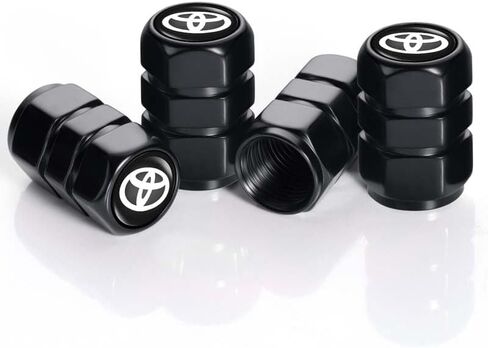 for Corvette C4 C6 C5 C7 C8 Z06 1LT 2LT 3LT ZR1 Anti-Corrosion Leak-Proof Car Tire Accessory Air Caps, Alloy Car Tire Valve Caps,Car Tire Dust Caps(Black 4PCS) Accessory in Saudi Arabia