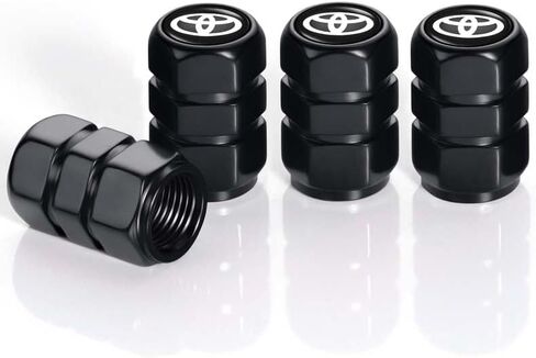 for Corvette C4 C6 C5 C7 C8 Z06 1LT 2LT 3LT ZR1 Anti-Corrosion Leak-Proof Car Tire Accessory Air Caps, Alloy Car Tire Valve Caps,Car Tire Dust Caps(Black 4PCS) Accessory in Saudi Arabia