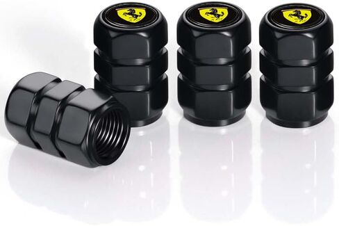 for Corvette C4 C6 C5 C7 C8 Z06 1LT 2LT 3LT ZR1 Anti-Corrosion Leak-Proof Car Tire Accessory Air Caps, Alloy Car Tire Valve Caps,Car Tire Dust Caps(Black 4PCS) Accessory in Saudi Arabia