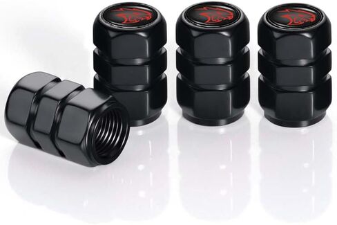 for Corvette C4 C6 C5 C7 C8 Z06 1LT 2LT 3LT ZR1 Anti-Corrosion Leak-Proof Car Tire Accessory Air Caps, Alloy Car Tire Valve Caps,Car Tire Dust Caps(Black 4PCS) Accessory in Saudi Arabia