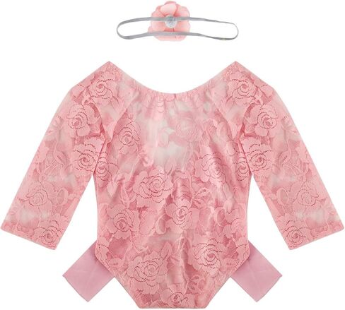 رومبير للفتيات حديثي الولادة من Rehomy + دعامة رأس للتصوير الفوتوغرافي ملابس دعائم صور للرضع in Kuwait