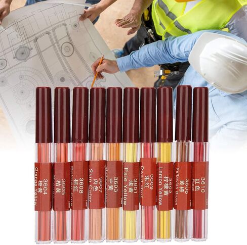 Mechanical Pencil, 2.0mm Rounded Mechanical Pencil Refills Mechanical Pencil Colored Leads for Draft Drawing, Writing, Crafting, Art Sketching,Easy To Replace in Saudi Arabia