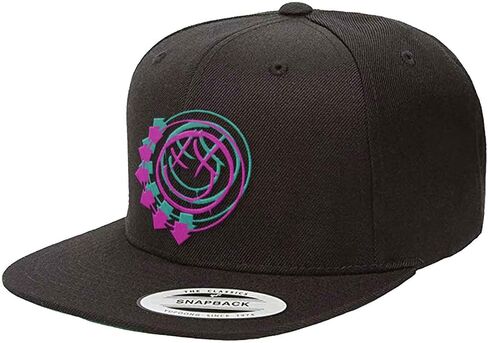 قبعة Blink 182 Snapback مزدوجة بشعار الفرقة ذات السهام الستة الرسمية باللون الأسود، مقاس واحد in Saudi Arabia