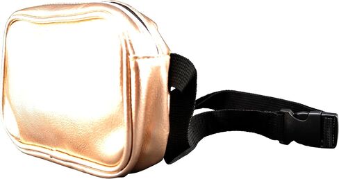 Iconikal Fashion Pebbled Crossbody Bag/Waist Pack, Gold for Storing Carrying Cell Phone Wallet Keys Money Makeup in Saudi Arabia