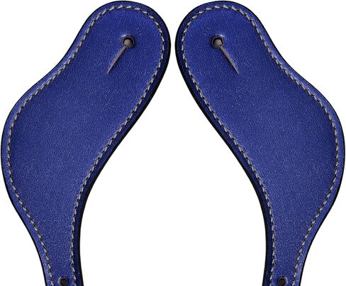 Bridle Leather Metallic Spur Straps, Adjustable Boot Straps,Two Ply Spur Straps for Western Women Men Horse Riding. in Saudi Arabia
