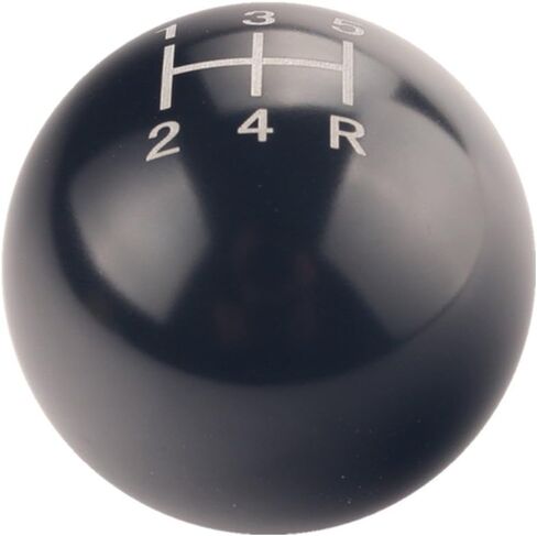 DEWHEL JDM Round Ball Billet Weighted Five-Speed 5 Speed MT Manual Gear Stick Shifter Shift Knob M10 x 1.5 Screw On for Honda Acura (Black) in Saudi Arabia