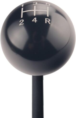 DEWHEL JDM Round Ball Billet Weighted Five-Speed 5 Speed MT Manual Gear Stick Shifter Shift Knob M10 x 1.5 Screw On for Honda Acura (Black) in Saudi Arabia