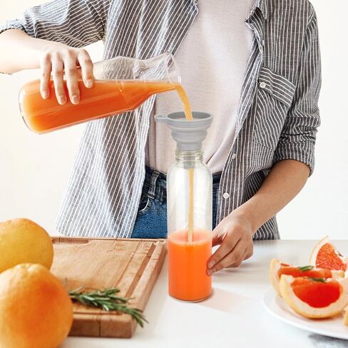 18 oz Glass Juice Bottles with Lids, Glass Juicing Bottles, Reusable Glass Water Bottles with Stainless Steel Airtight Cap for Refrigerator, BPA Free, Leak Proof, Eco-Friendly, Set of 6 in Saudi Arabia