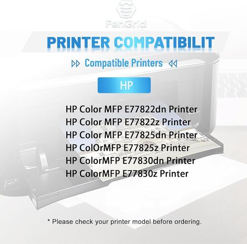 استبدال خرطوشة الحبر المعاد تصنيعها W9040MC W9190MC لطابعات HP Color MFP E77822dn E77822z E77825dn E77825z E77830dn E77830z (KCMY) in Kuwait