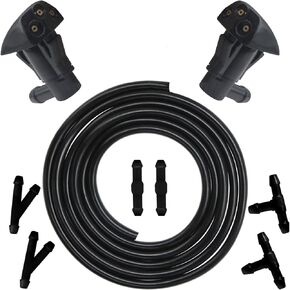 Windshield Washer Nozzle Kit Aftermarket Accessory Fit for 2006-2009 Hyundai Tucson. OEM#:986302E500.