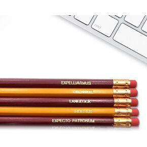 Fresh Prints of CT Magic Spells - Inspirational Pencils Engraved with Funny and Motivational Sayings for School and the Office