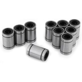 10pcs LM8UU Double, 8mm linear bearing lmu8 Sealed Cylinder Linear Motion Bearing for 8mm Rod 3D Printer CNC Parts