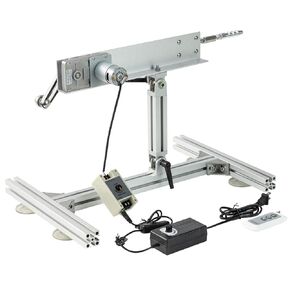 DIY الترددية المحرك الخطي المحرك DC 24V السكتة الدماغية قابل للتعديل 1.18 "-6"، سرعة قابلة للتغيير 25-120 دورة في الدقيقة، مع محول الطاقة وحدة تحكم عن بعد حامل موصل نهاية عدة (24V150mm120rpm) in Kuwait