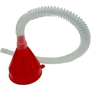 Plastic Fuel Funnel with Long Hose, Wide Mouth Plastic Oil Funnel, Flexible Funnel Universal for Automotive Gasoline Diesel Water Engine Oil Gas Fuel Fluid Liquid Transmission (1PC)
