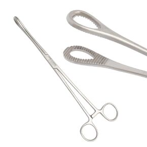 Foerster Sponge Forceps 9.5" Straight Serrated Surgical Holding Veterinary Instruments