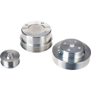 BBK Performance 1553 Underdrive Pulley Kit for Ford Mustang 5.0L - 3 Piece Lightweight CNC Machined Aluminum Kit