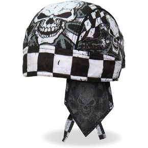 Hot Leathers Headwrap Checkered Flags