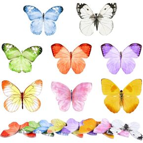 240 Sheets Cute Sticky Notes Butterfly Shaped Sticky Notes Colored Sticky Notes Butterfly to Do List Sticky Notes Colored Sticky Note Self Sticky Notes Pad Notes for School Office Supplies, 8 Styles