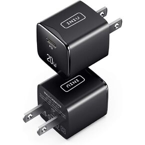 شاحن USB C، [عبوة من قطعتين] شاحن حائط سريع INIU بقدرة 20 وات لمحول طاقة iPhone Mini Type C قابس شحن سريع لهاتف iPhone 15 14 13 12 11 Mini Pro Max X Samsung Galaxy Google Pixel iPad Airpods Pro، إلخ in Kuwait