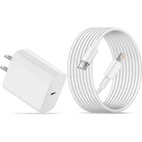 i Phone Charger PD 20w USB C Charger Block with 6FT Type C to Lightning Cable Compatible Apple iPhone 14/13/12/11 Pro Max Plus Mini Max/XS/XS Max/XR/X/8 Plus, iPad