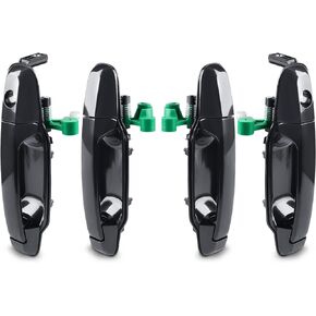 JDMON Replacement for Front Rear Left & Right Exterior Door Handles Kia Sorento 2003 2004 2005 2006 2007 2008 2009 Replaces 82650-3E000 82660-3E000 82660-3E000 83660-3E000 Black 4Pcs