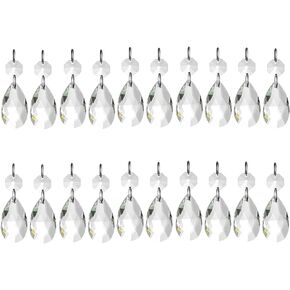 Nuptio Sun Catchers Windows Hanging: 20 Pcs Crystal Pendant Vase Decor Garden Hanging Beads Ornaments for Wedding Party Tree Garlands Hanging Christmas Tree Decor Thanksgiving Day