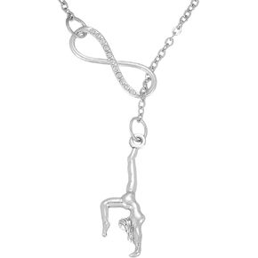 Gymnastics Necklace for Girls 8-10 Little Teenager Gymnast Teen Gymnastic Women Gymnastics Charm Necklace