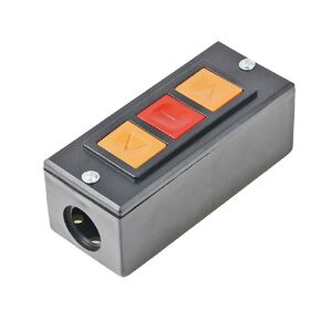 AC 600V 3A Rolling Door Up Down Stop 3 Button Black Plastic Pushbutton Switch