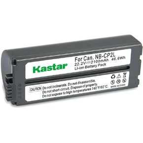 Kastar 1-Pack NB-CP2L Battery 22.2V 2100mAh Replacement for Canon NB-CP1L, Canon NB-CP2L, Canon NB-CP2LH Battery, Canon CG-CP200 Charger (Color: Gray)
