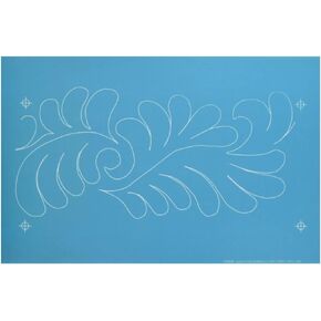 Full Line Stencil - Flurry of Feathers - Edge to Edge Stencil, Continuous Line Template for Free Motion Quilting, Domestic Machine Quilting, Hand Quilting, Long-Arm Quilting (50030)