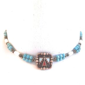 Native Eagle Concho Hatband Hairpipe Buffalo Beads Genuine Turquoise Adjustable Size Accessory Gift Boxed